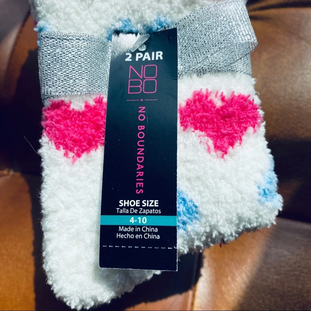 NWT 2 pair fuzzy socks